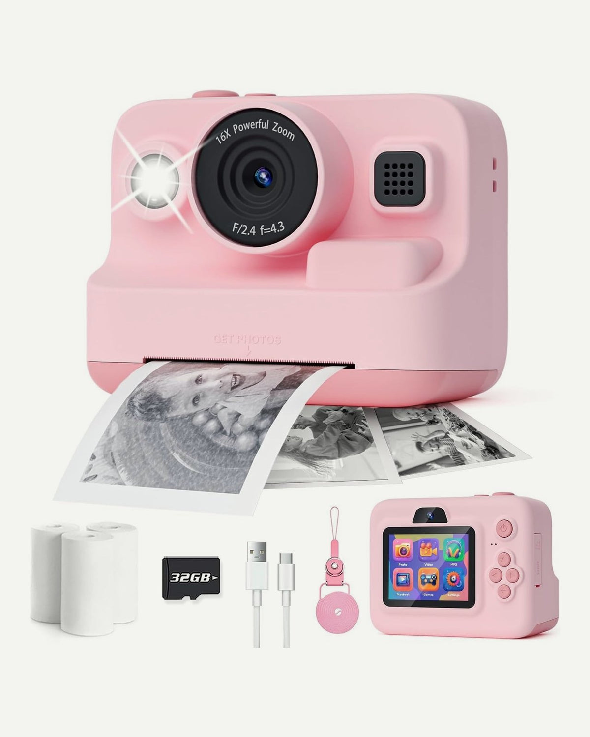 Print Cam, pink